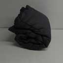 HYLEORY All Season Queen Size Bed Comforter - Cooling Down Alternative Quilted Duvet Insert with Corner Tabs - Winter Warm - Machine Washable - Dark Grey