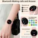 Smart Watch for Women Fitness Tracker: Waterproof Running Digital Mens Watches Make Answer Call Smartwatch for Android Phone iPhone Samsung Compatible Sleep SpO2 Heart Rate Monitor Step Pedometer