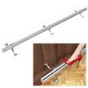 Muzata 6ft Bar Foot Rail Kit Undercounter Mount Hardware and Tubing Complete Kit 2'' OD Stainless Steel Brushed Finish, for Indoor and Outdoor HF20 SL4