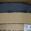 Chair Cushions Set of 6 for Dining Chairs, 16.5"x15.5" Kitchen Chair Pads with Memory Foam, Non-Slip Bottom & Ties, Tufted Indoor Seat Cushions for Home Use  Dark Grey