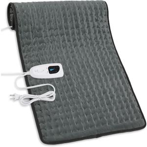 Deepsoon Heating Pad,Electric Heating Pads for Back,Neck,Moist Heating Pad for Abdomen Shoulder Knee Legs,Dry/Moist Heat&Auto Shut Off,Mother's Day Birthday for Men and Women,Dark Gray,33x17 Inch