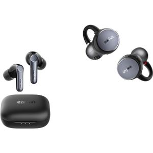 EarFun Air Pro 4 Adaptive Hybrid Noise Canceling Wireless Earbuds, Qualcomm Snapdragon Sound, aptX Lossless, 6 Mics AI CVC 8.0 Call Clip Open Ear Earbuds, Bluetooth 6.0, LDAC, Hi-Res Audio