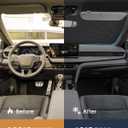 ZATOOTO Windshield Sun Shade for Model Y/3, Reflective Silver Car Window Shade for Front Windshield, Blocks UV Rays and Reduces Heat, Car Sun Shade for Protecting Interiors