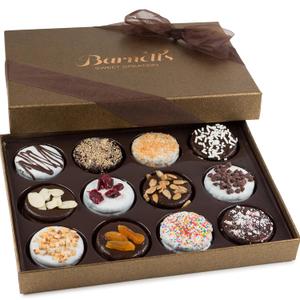 Barnetts Gift Basket, 12 Chocolate Covered Cookies Gourmet Candy Box, Expiry: 01/25/27