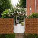 Bamboo Reed Fencing, Natural Bamboo Fence Roll 6 FT High, Privacy Screen for Patio Balcony Garden Backyard, Decorative Outdoor Reed Curtain, 6 x 16.4 FT, Brown