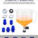 SMART JERRY - Coolant Bleeder Kit, Universal Radiator Burping Funnel, No-Spill Coolant Funnel, Flush Kit