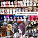 Leeven 1 Pack Foam Wig Head Stand for wigs Female Styrofoam Mannequin Head Wig Display for Style, Model, Display Hair, Hats, Hairpieces, Mask , Salon and Travel