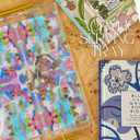 Acrylic Serving Tray with Gold Handles - 11"x14" Decorative Clear Tray, Pink and Blue Multicolor - Vanity, Cofee Table, Bar Cart, or Bathroom Organizer