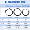 25PCS A/C Air Conditioning Hose & Fitting Kit: 6.5ft #6#8#10 AC Hoses And #6#8#10 AC Fittings