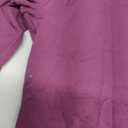 SUUKSESS Women Double Lined Fitted Basic T Shirts Crew Neck Long Sleeve Crop Top (Small, Plum)