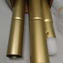 KAMANINA Gold Curtain Rod 32 to 58 Inch (2.6-4.8 Feet), 1 Inch Adjustable Heavy Duty Curtain Rods for Windows, Modern Decorative Drapery Rods with End Cap (32"-58")