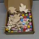 Saypacck 24 Pcs Fairy Party Favors Wooden Painting Craft Kits Birthday Party Supplies with Organza Bag for Goodie Bags Fillers Adult Thank You Gifts