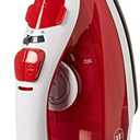 BLACK+DECKER Variable Control Compact Iron, TrueGlide Premium Nonstick Soleplate, Ergonomic Mist/Steam Burst, Red