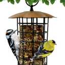 Songbird Essentials Copper Roof Suet Log Feeder