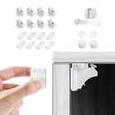 Vmaisi Adhesive Magnetic Cabinet Locks for Babies (8 Locks and 2 Keys)