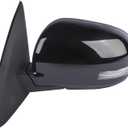 Left Driver Side Rearview Power Heated w/Signal Replacement for 2014-2019 Mitsubishi Outlander Door Mirror 9-Pins 7632B353 7632B413XA 7632C567 Black