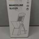 ONCE FOR ALL Upgrade Safe Mandoline Slicer Plus, Biger Size, Adjustable Vegetable Food Chopper Potato Fries Cutter, Detachable Blade, Kitchen Chopping Artifact, Gift (SkyBlue)