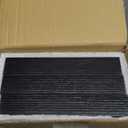 BAYKA Floating Shelves for Wall, Wall Mounted Rustic Wood Shelves for Bathroom, Bedroom, Living Room, Kitchen, Hanging Shelf for Books/Storage/Room Decor with 22lbs Capacity (Black, Set of 3, 15.7in) (A. Black - Universal Classic Style)