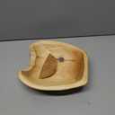 ZENFUN Natural Wood Fruit Bowl 7.8-9.5 Inch, Unique Root Dish Bowl, Fruit Snack Dish for Sandwich Bread Serving, Handmade Serving Bowl for Candy, Vintage Ring Dish, Serving Appetizer Display