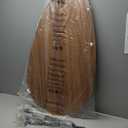 SAYGOER Mid Century Modern Coffee Table for Living Room Rustic Oval Coffee Table Small Retro Accent Sofa Center Table for Living Room,22.2" D x 42.5" W x 17.1" H, Walnut Oak