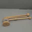 Baby Crib Mobile Arm Wooden Holder 30 inch Beech Hangers with Rotating Music Box Nursery Decor Attachment Safe Anti Slip Set