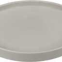 PATIKIL 8.9 Inch Round Ceramic Plant Saucer, Plant Saucer Tray Flower Planter Drip Tray for Indoors Outdoors Patio Balcony, Gray