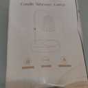 Candle Warmer Lamp with Timer - Electric Candles Wax Warmers Glass Lamps for Jar Candles Burner Adjustable Height and Dimmable Light Modern No Flame Scented Candle Warming Lantern, Amber