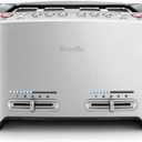 Breville BTA840XL Die-Cast Smart Toaster, 4 Slice, Brushed Stainless Steel