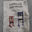 Hydraulic Shop Press,12 Ton H-Frame Garage Floor Adjustable Shop Bearing Press with Stamping Plates to Bend, Straighten, Or Press Parts, Install Bearings & U-Joints