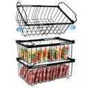 Lerivira Expandable Chest Freezer Organizer Baskets fit 5 /9 cu. Ft (4Pack)