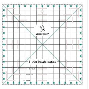 Not Overpriced T-Shirt Alignment Transformation Ruler 14x14inches. Turn Any Old T Shirt Into a Quilt Full of Memories. By Andrea Miani. Tshirt Transfer Centering Tee Shirts Square Quilting Template.