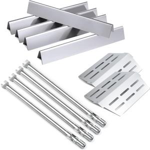 Grill Parts for Weber Genesis 300 Replacement, For Weber Genesis 300 Series Grill with Front Control E310 E320 S310 S320 S330 EP310, Burners 62752 7620 7621 Flavorizer Bars 65505 Heat Deflectors