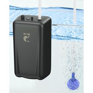 Pawfly Outdoor Live Bait Aerator 40 GPH Battery Air Pump for 30 Gallon Bait Bucket Portable Battery Powered Oxygen Pump for Fishing, Battery Not Included (Air Stone & Airline Tubing Inside Pump Body)