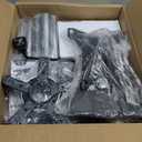 Frassie Heavy Duty Gaming Office Chair Metal Base Set Replace Part with Bottom Plate Stand Cylinder, 5 Wheels Bell Glides Replacement (Black)