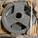 Cast Iron 2-Inch Weight Plates for Strength Training & Weightlifting, 50LBS total, Two Plate Set, 25lbs each