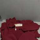 Dokotoo Women's Wrap V Neck Short Flared Sleeve Wedding Guest Dress Smocked Elastic Waist Tiered Belted Ruffle Hem Mini Dress Size L