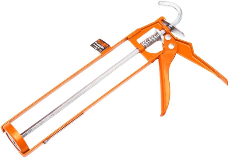 Caulking Gun 9 Inch Aluminum Caulk Gun, 10:1 Thrust Ratio, Lightweight Hand Caulking Tool with Steel Trigger, Sealant Applicator for Silicone, Adhesives and Bonding Agents