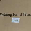 Ronlap Folding Hand Truck, Foldable Moving Dolly Cart with Wheels 500lbs Heavy Duty Luggage Cart Portable Hand Cart Collapsible Dolly with 6 Wheels & 2 Ropes for Airplane Travel House Moving, Black