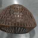 2pcs Niamh 1-Light natural Pendant Light with Rattan Shade, Brown