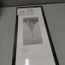 upsimples 12x36 Picture Frame, Display Pictures 10x30 with Mat or 12 x 36 Without, Wall Hanging Long Frames, Black, 1 Pack