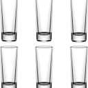 2 Ounce Shot Glasses Heavy Base, Small Liquor and Spirit Glasses, Durable Bar Glasses For Alcohol and Espresso Shots, Shooter Glass Set 2oz / 60ml (6-clear)