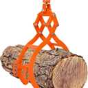 28inch Log Tongs, Log Grapple for Logging Tongs, Swivel Steel Skidding Tongs, 4 Claw Timber Claw Hook Eagle Claws Design Log Lifting Tongs for for Tractors, ATVs, Trucks, Forklifts 2700LBS Capacity