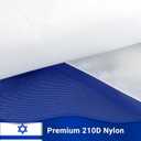 BENIX Israeli Flag 3x5ft, Durable 210D Nylon Israeli Flag for Outdoor Display, Vivid Colors, Fade-Resistant, Heavy-Duty with Brass Grommets