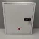 Uniclife Locking Medicine Cabinet, Large Medication Lock Cabinet with Code, 14 Inch