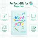 2 x Teacher Planner,School Year Month Planner with Daily Schedule & Lesson Plans, Hardcover Teacher's Plan Book for Classroom & Homeschool Organization Undated 8.5x6