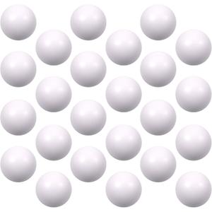 24 Pcs White Foam Stress Ball Squeeze Stress Relief Balls for Kids and Adults Hand Exercise Sensory Relief Toys for Anxiety ADHD Autism White