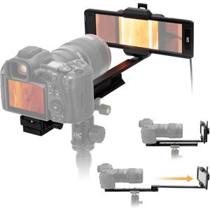 Upgraded 35mm Film Digitizing Adapter for 120 35mm Film Negative Converting to Digital, Adjustable Slider Rail Film Digitizer with Arca-Swiss Quick-Release & Tripod Mount and Film Holder