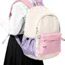 SEAFEW Toddler Backpack for Boys Girls 2-4, Small Kids Backpack for School, Preschool Kindergarten Backpack, Toddler Mini Bookbag Travel Daypack for Kids, White Pink