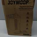 JOYMOOP Mop and Bucket Set with Wringer, Flat Mops for Floor Cleaning, Wall Mop Cleaner with Long Handle, Hardwood Floor Mop with 4 Microfiber Pads