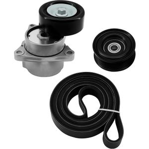 Serpentine Belt Tensioner Kit Compatible with Nissan Rogue 2008-2013, Rogue Select 2014-2015 - 2.5L L4 DOHC, Replace 90k-38284